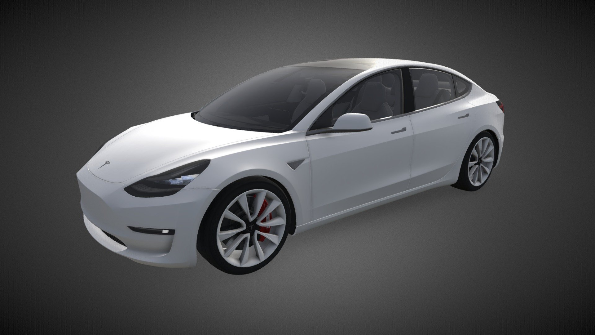 Tesla Model 3 Performance 2024 Modèle 3D