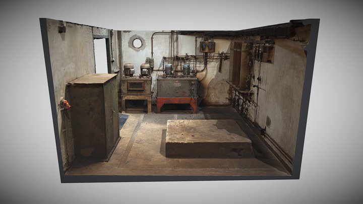Compressor room at the Völklingen Ironworks 3D Model