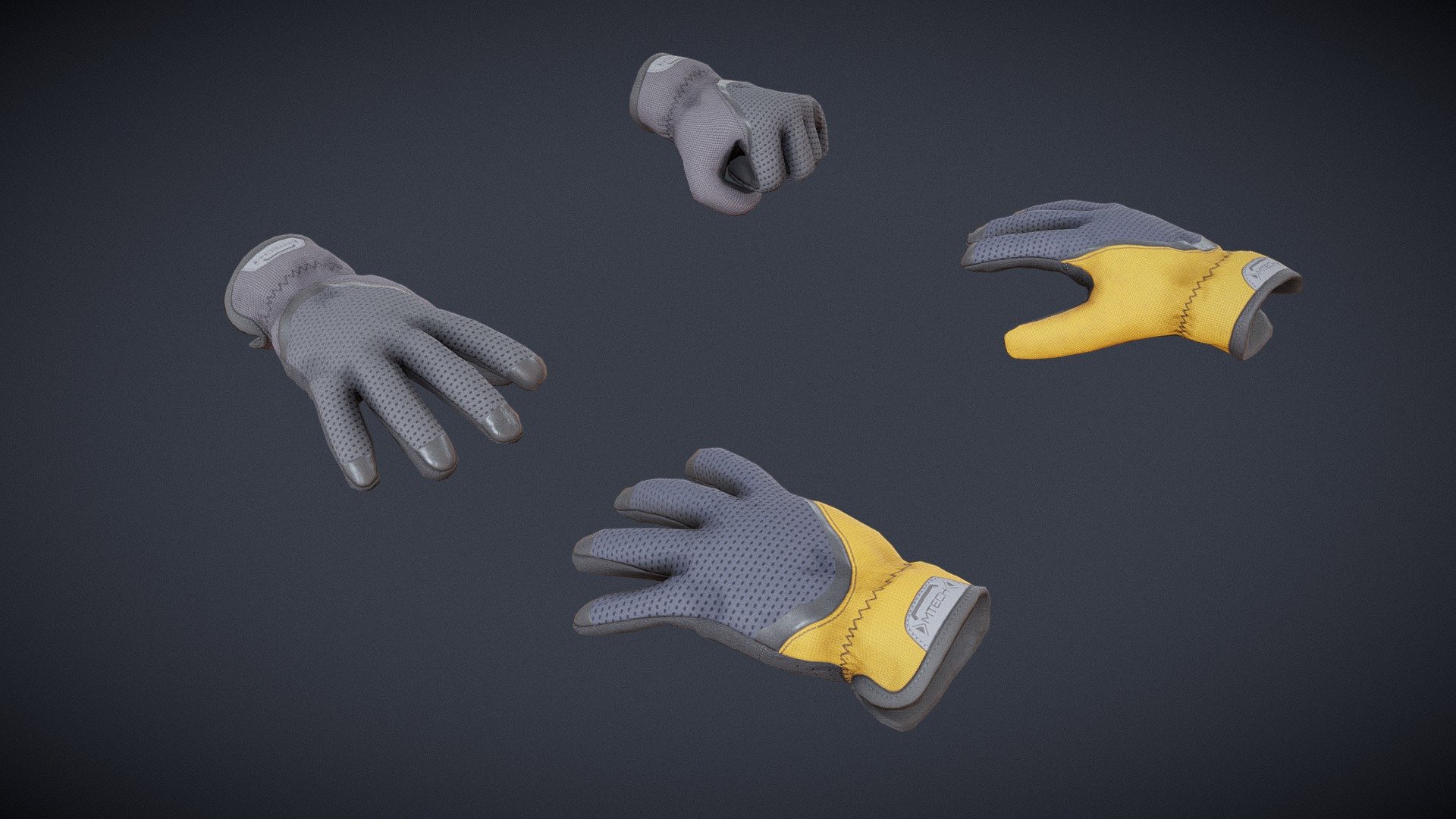 VR Game Ready | Protection Gloves / Hands - Buy Royalty Free 3D model ...