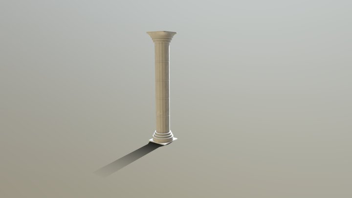 Generic Stone Pillar 3D Model