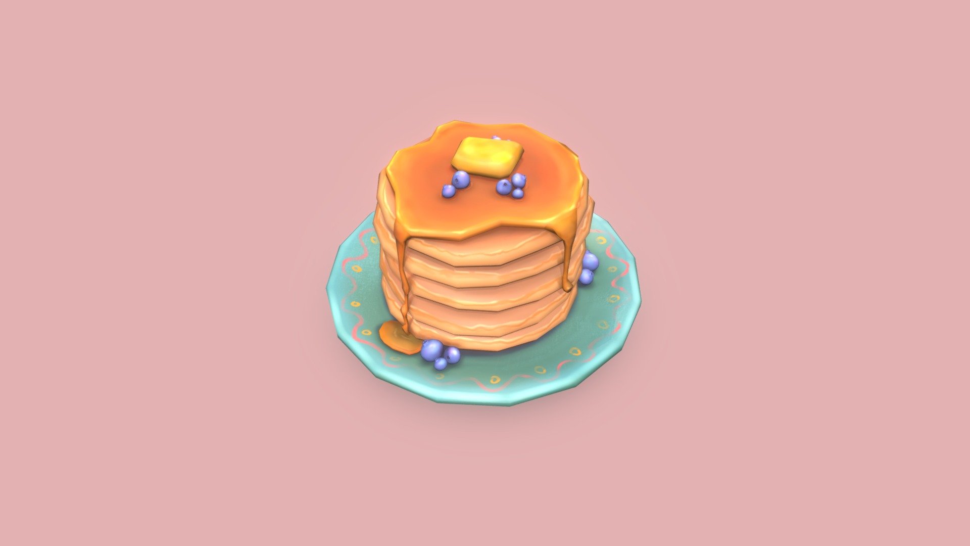 cute pancake drawing