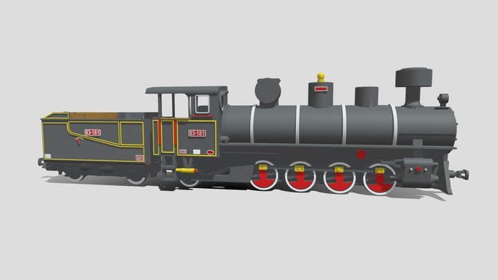 Steam Locomotive 'Sinjska Rera' JŽ 83-181 3D Model