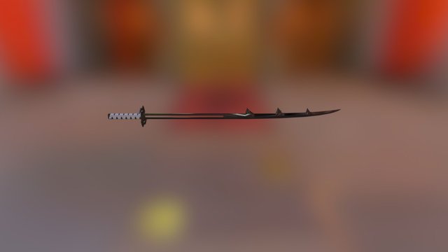 Ichigo Fullbring Bankai Sword 3D Model