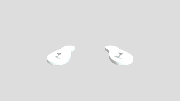 3D Wooden Slipper Model 3D Model