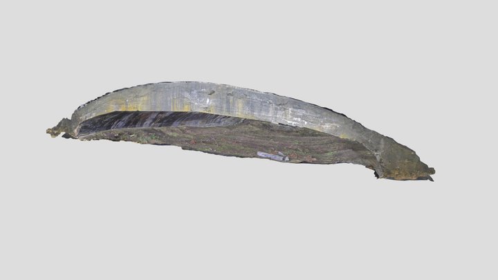 旧陸軍計根別第一飛行場1号掩体 3D Model