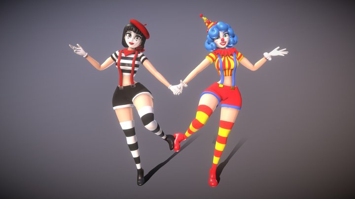The Vedette Sisters 3D Model
