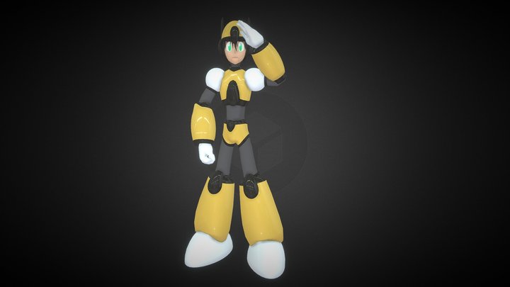Mega Man X - Yellow Reploid OC Guy 3D Model