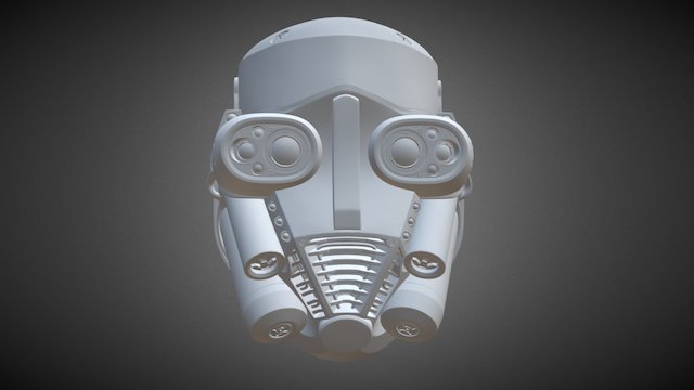 Sci Fi Helmet - WIP 3D Model
