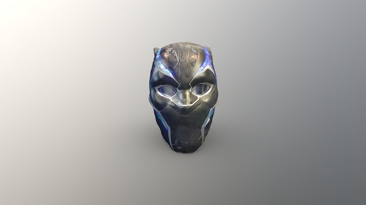 Black Panther Marvel Legends Helmet 3D Scan 3D Model