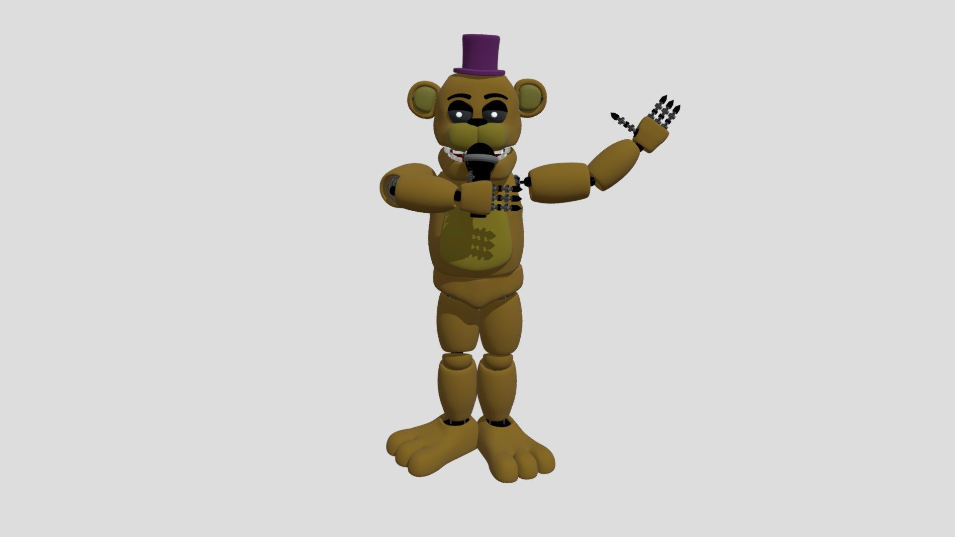restored golden Freddy from FNAF 2 - Download Free 3D model by Five ...