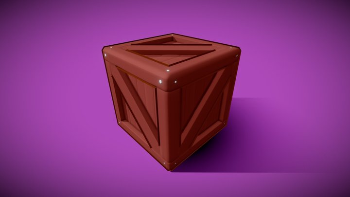 Toon Crate 3D Model