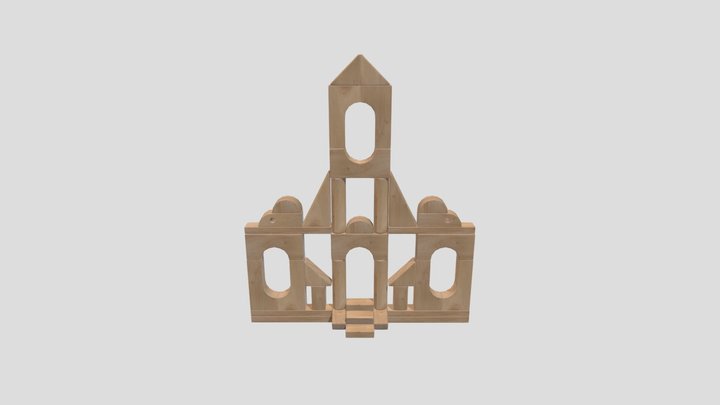 Advanced Unit Block Castle 3D Model