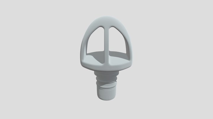 Dual-arch plastic vent cap 3D Model