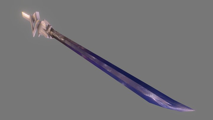 Sapphire Sword 3D Model