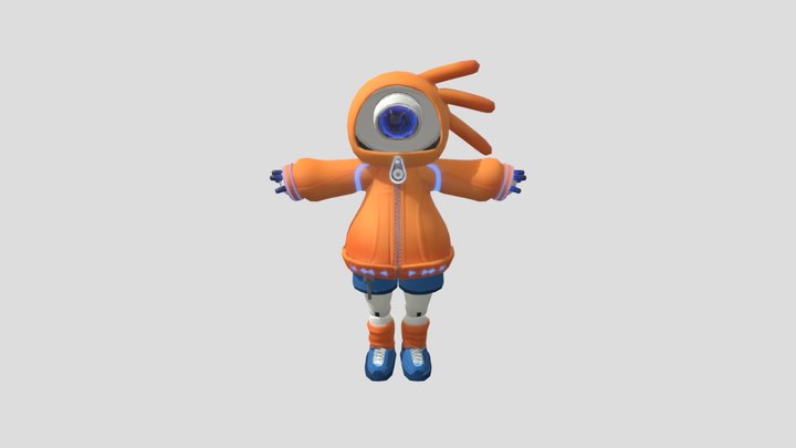 BlenderMan 3D Model