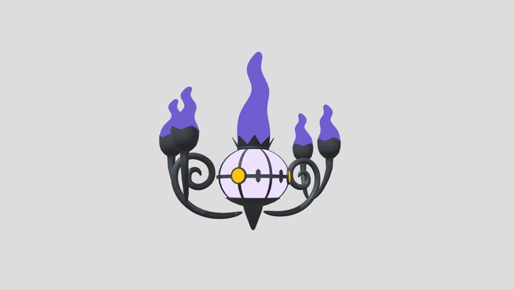 Chandelure (Emission Texture) 3D Model