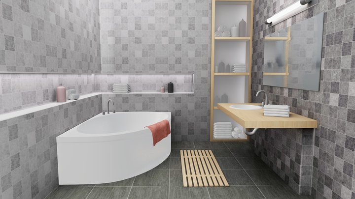 Bathroom Interior 3D Model