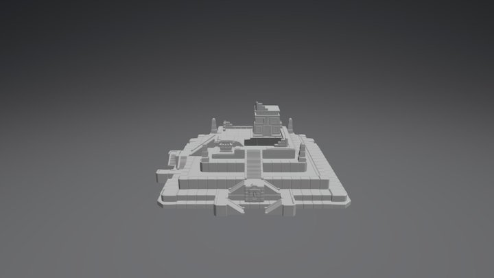 Maya Temple Presentable 3D Model