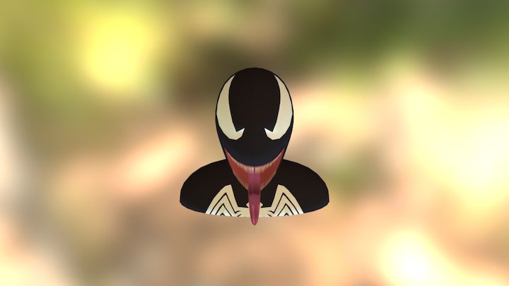Venom Bust 3D Model