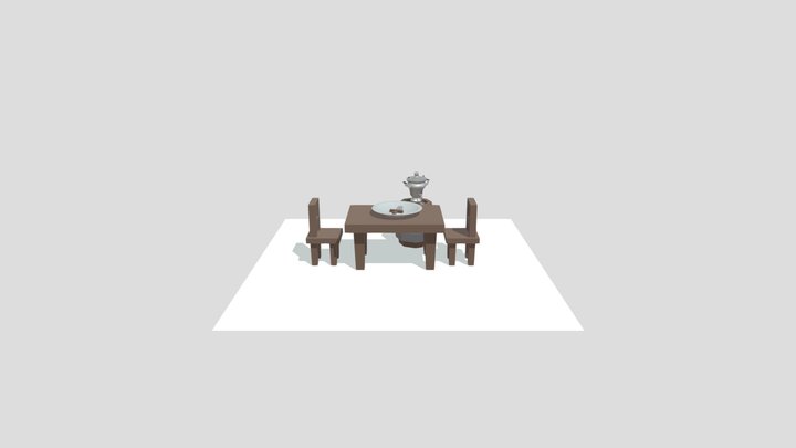 Dinner table 3D Model