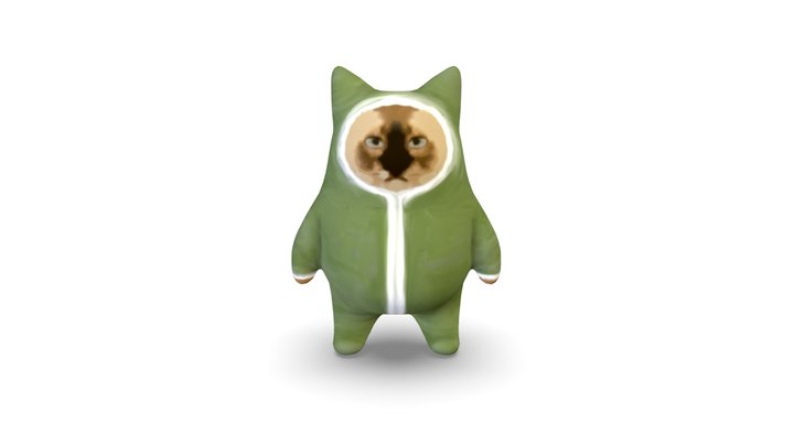 Сat in pajamas - Day 10 – Free 3D Model STL