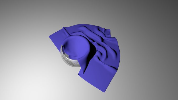 Fabric in a vase 3D Model