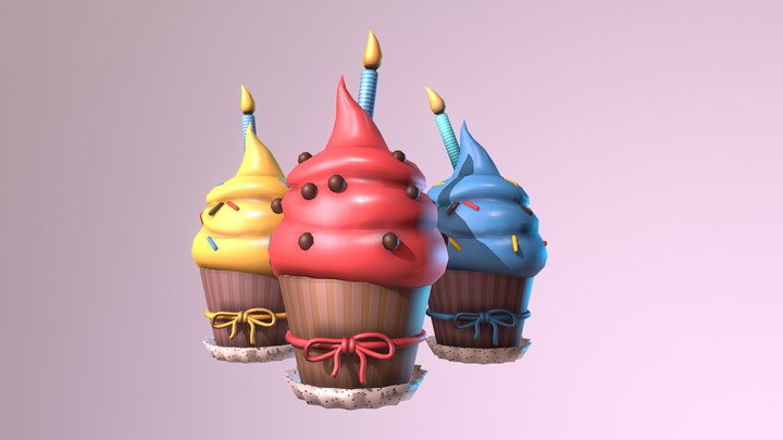 Cupcake 3D Model