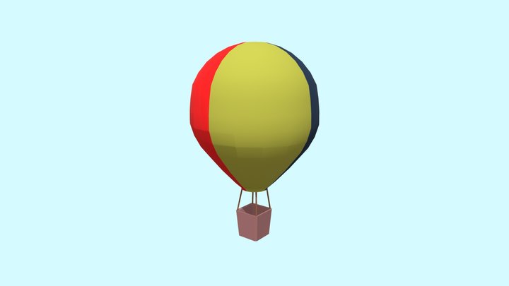 Lowpoly baloon 3D Model