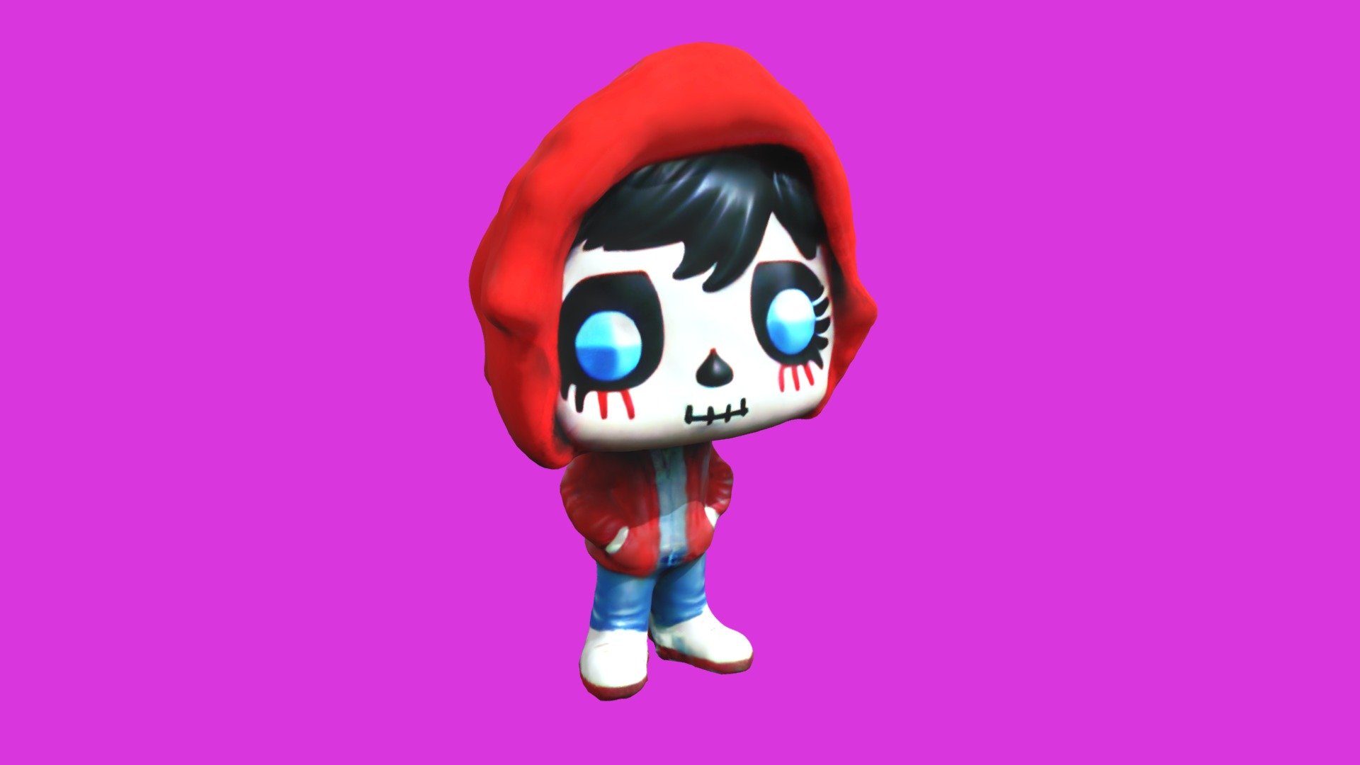 Mexican Skeleton Toon - Download Free 3d Model By Vicente Betoret 