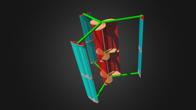 Hybrid VAWT 3D Model