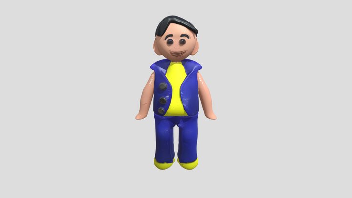 Clay modeling of a person 3D Model