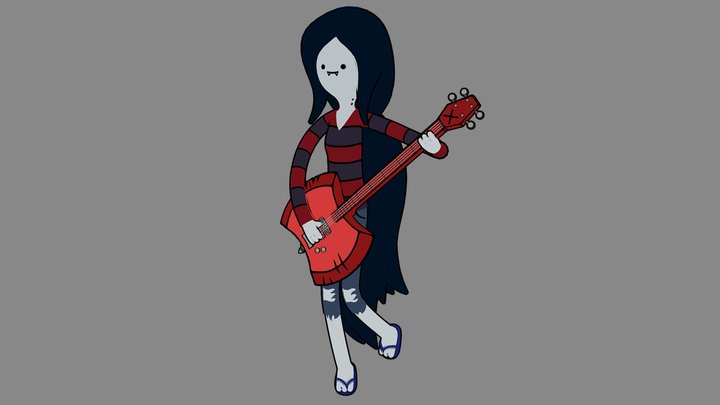 Marceline The Vampire Queen 3D Model