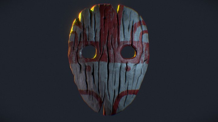 Wooden Mask 3D Model