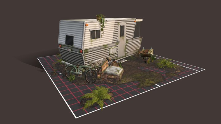 DAE 5 Finished props - Forest Loner 3D Model