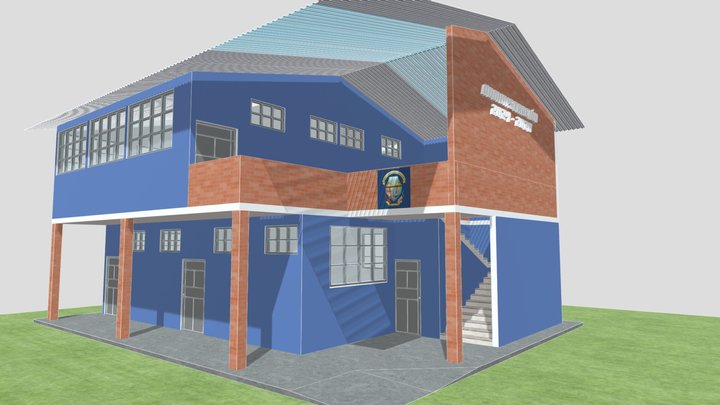 Escuela Sector 2 Cruz Blanca 3D Model