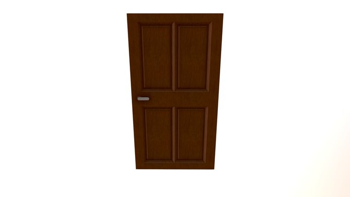 Single Room Door 3D Model