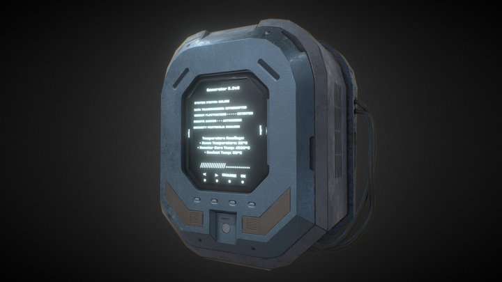 SciFi Panel 3D Model