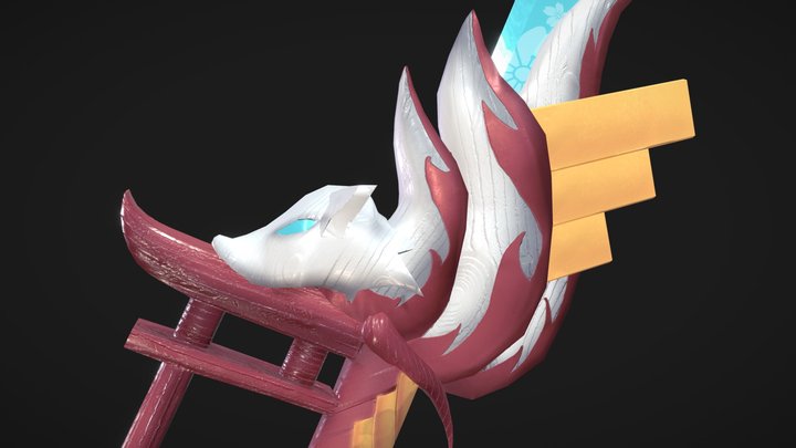 3D Epic Sword Kitsune 3D Model