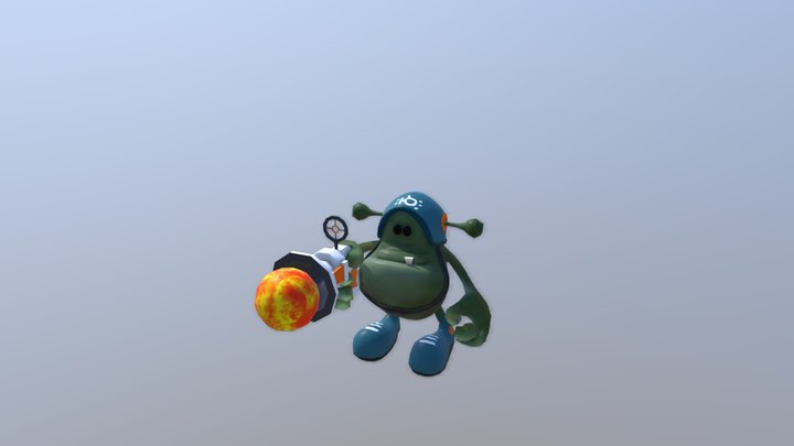 Alien Soldier - Animated 3D Model