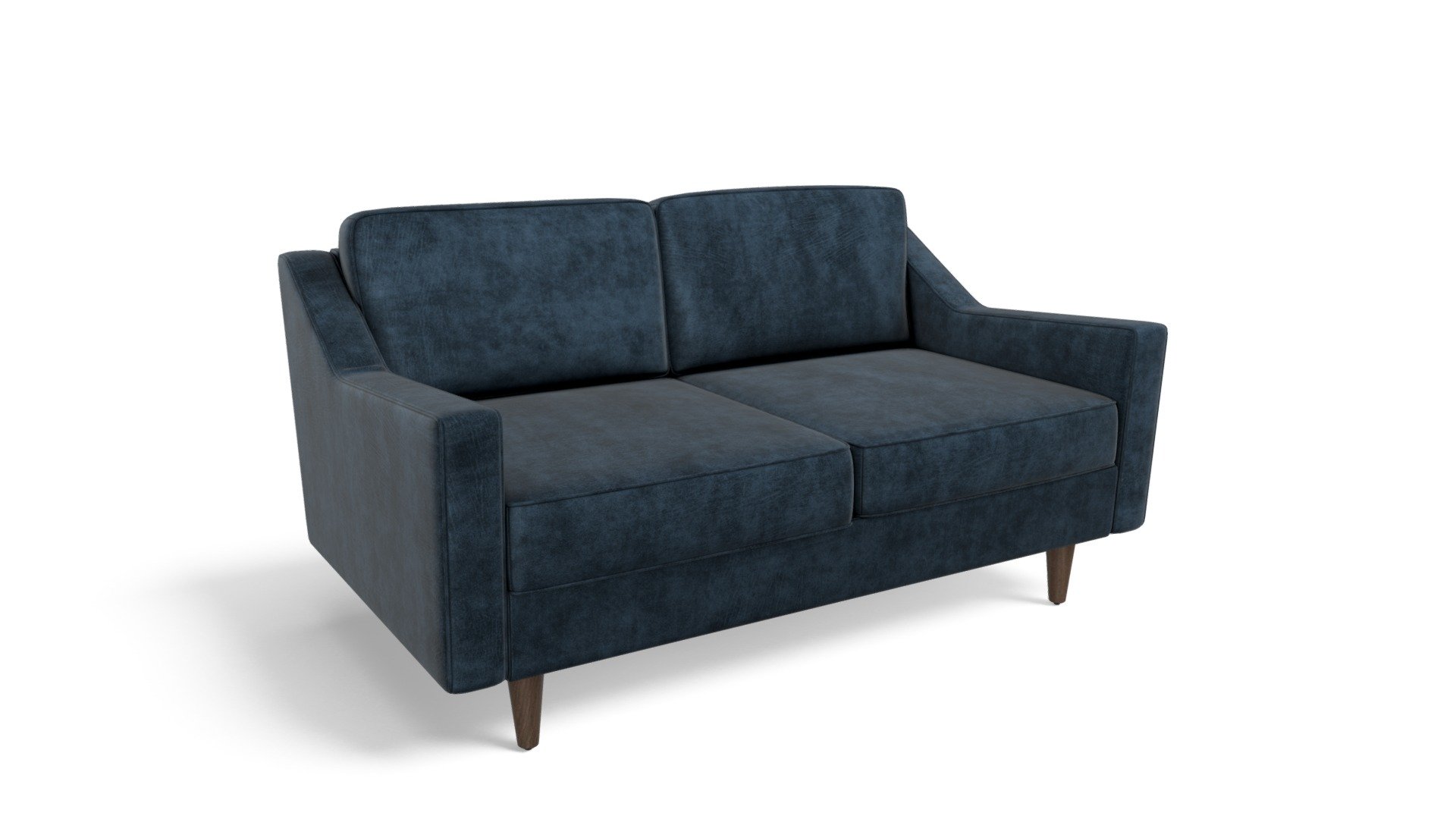 Dallas 2 Seater Sofa, Charm Midnight Leather