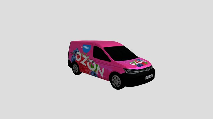 VW Caddy - Ozon Express 3D Model