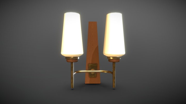 60's Wall Sconce 3D Model