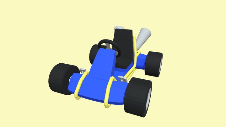 CTR kart 3D Model