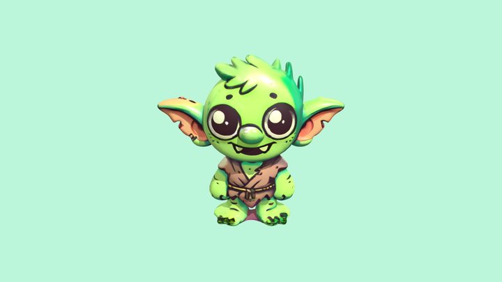 Fantasy goblin character 3D Model