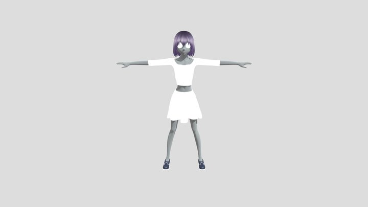 Anime Girl 3d – Modello 3D gratuito STL