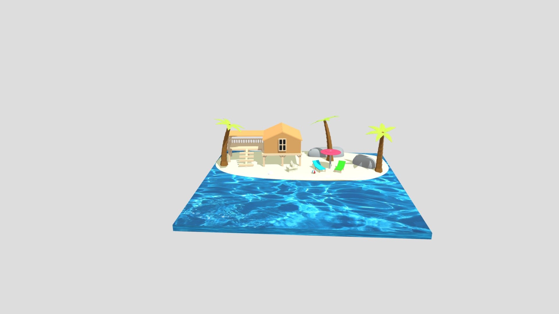 Beach VR - Download Free 3D model by suseeadam [5f14655] - Sketchfab