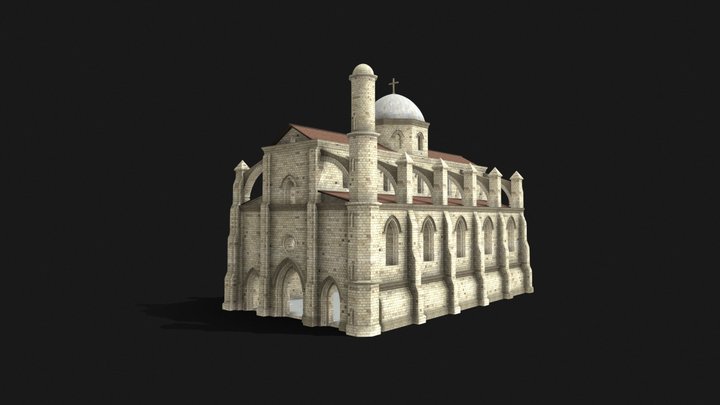 Cyprus Orthodox Cathedral Reconstruction 3D Model