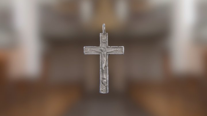 Silver cross 3D Model