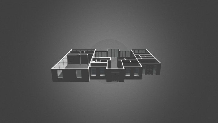 MAIN FLOOR PLAN 3D Model
