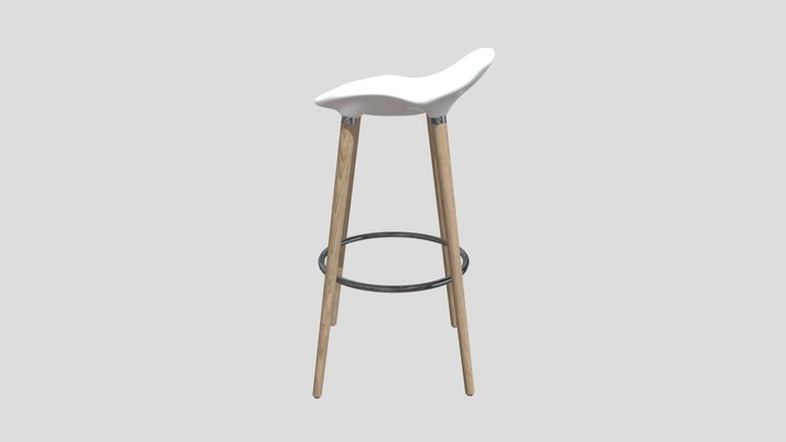 silla eames alta 3D Model